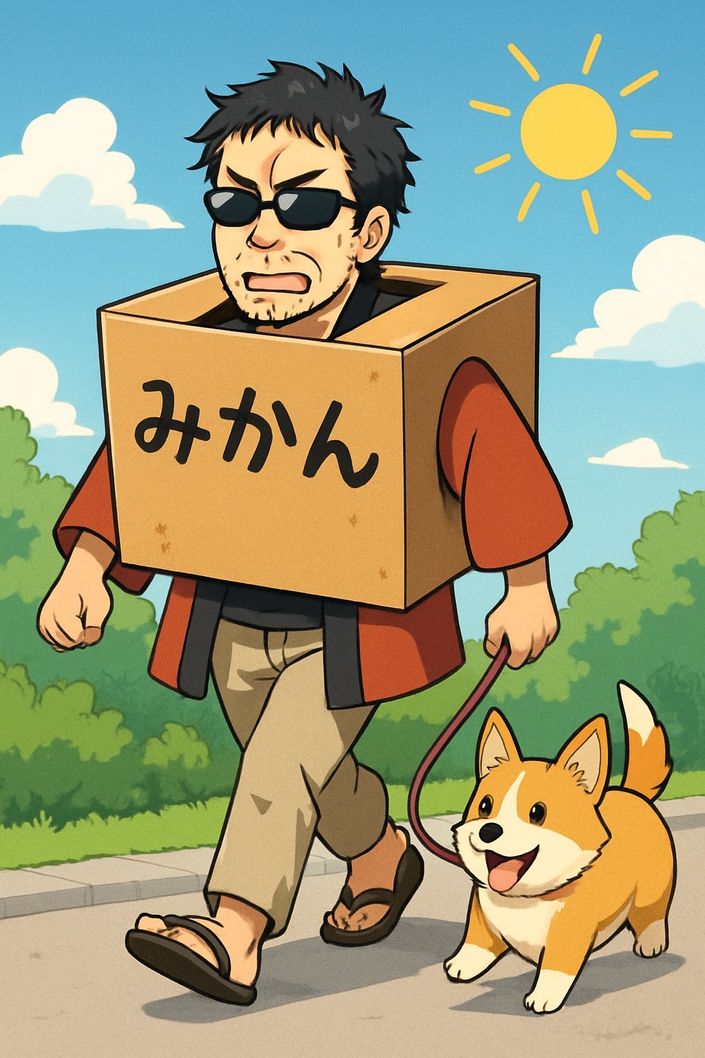 マダオとコーギー