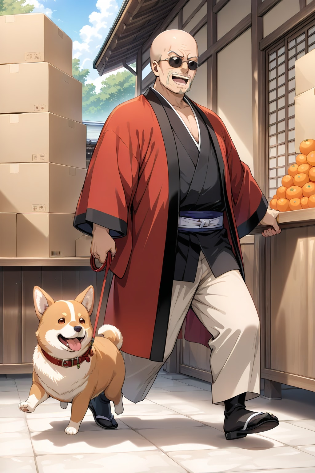 マダオとコーギー