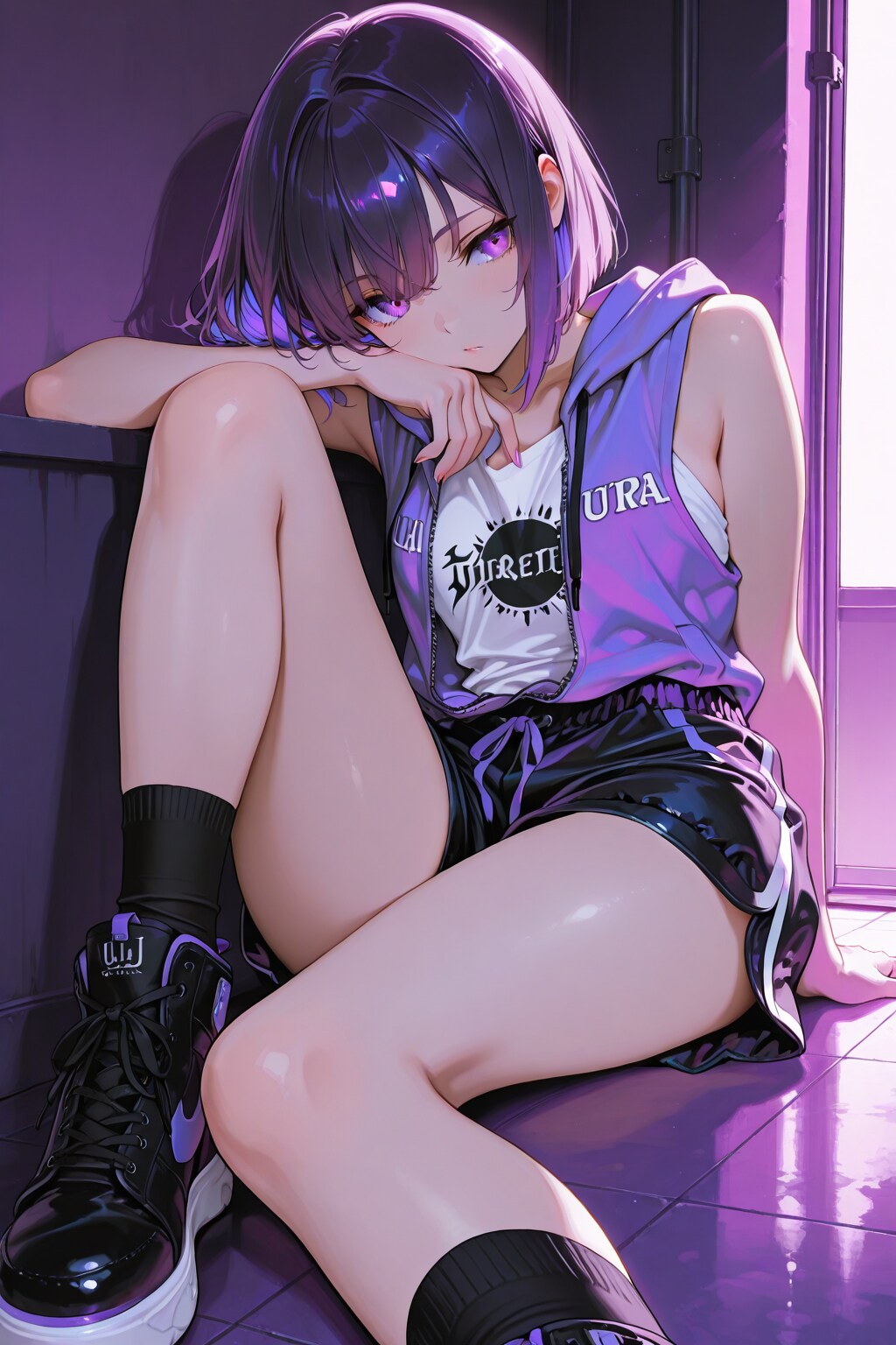 紫色が似合う女の子86