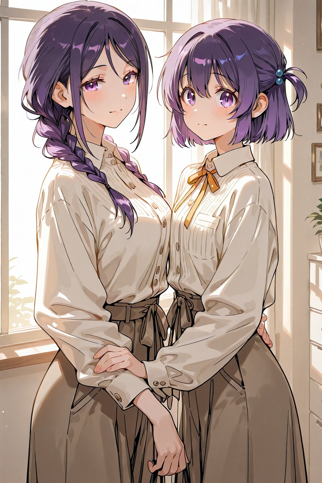 姉妹に見える母娘