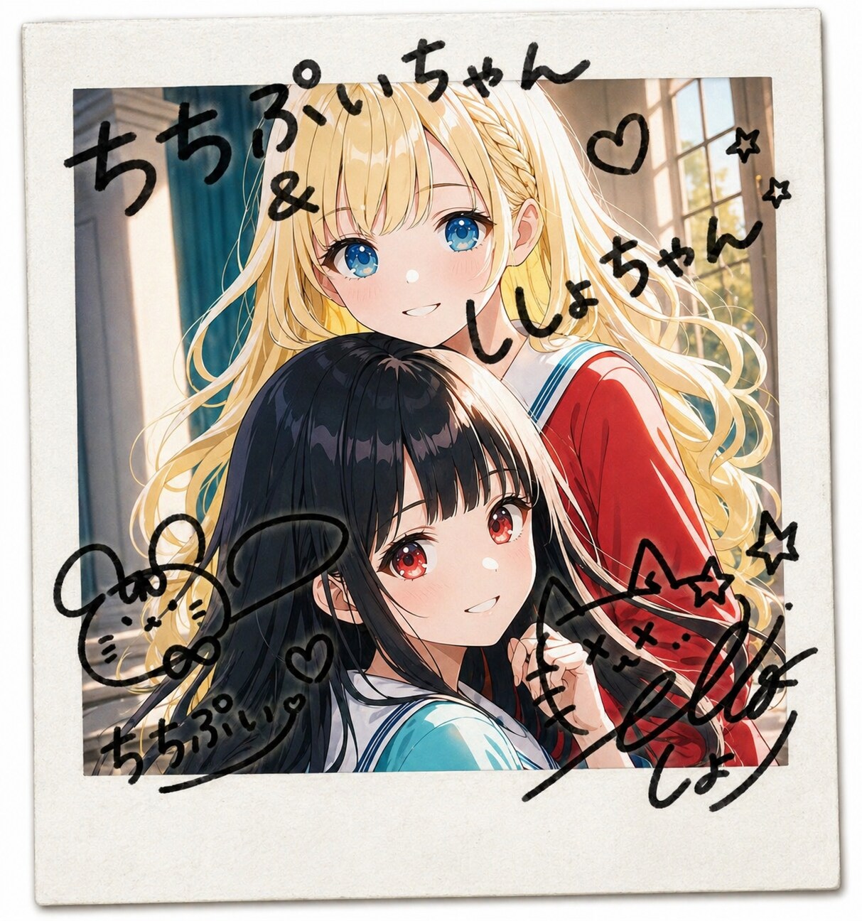 (EMERALD)チェキ風と手書き加工 | の人気AIイラスト・グラビア