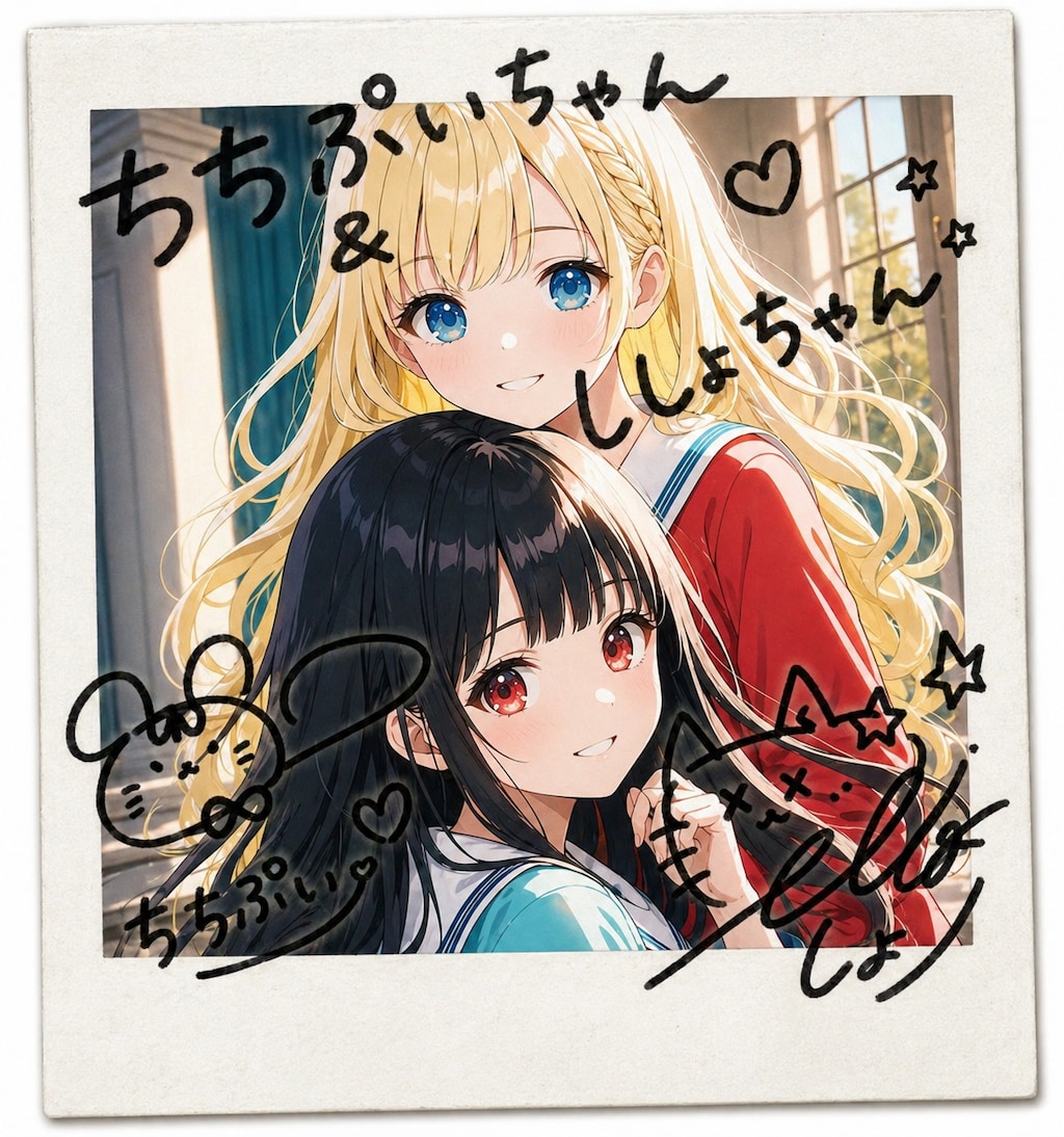 (EMERALD)チェキ風と手書き加工