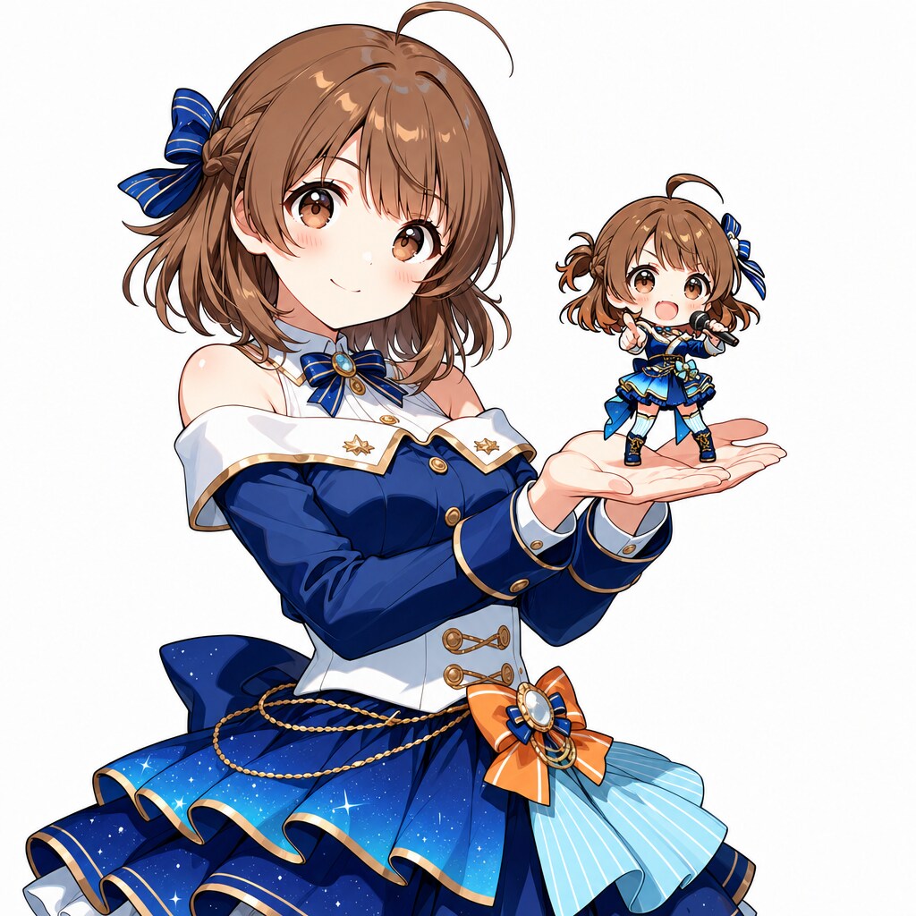 瑞夏ちゃんとちびキャラ瑞夏ちゃん