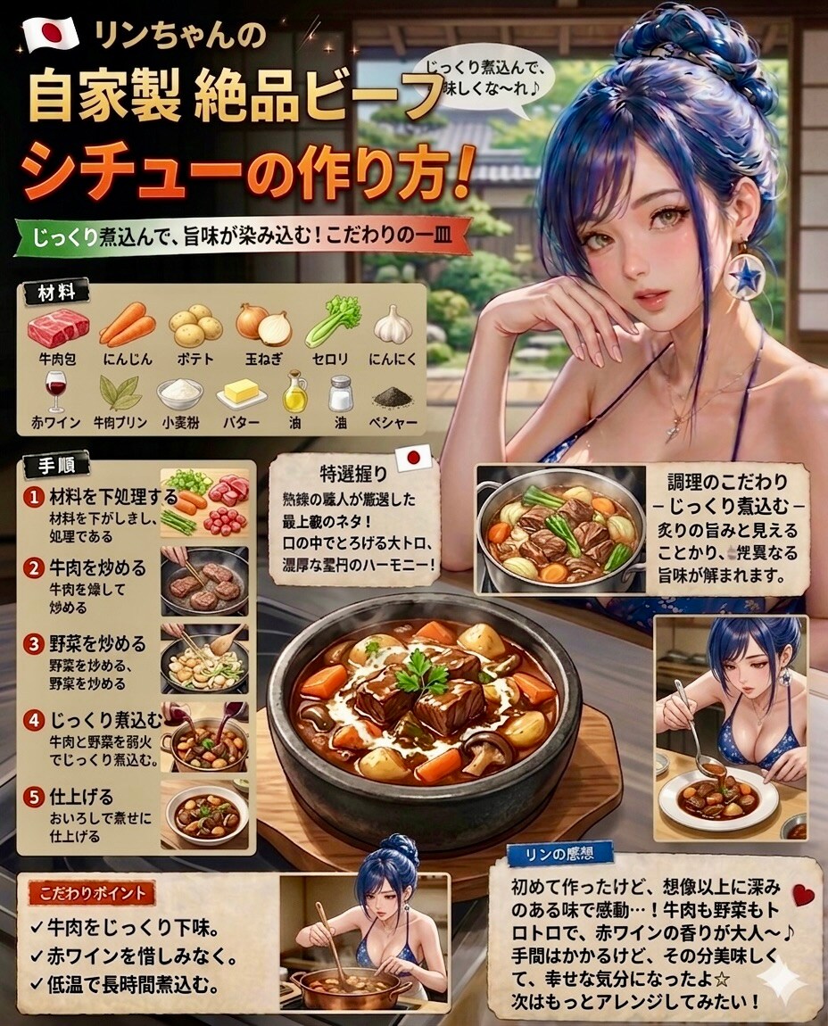 リンちゃんのシチューの作り方