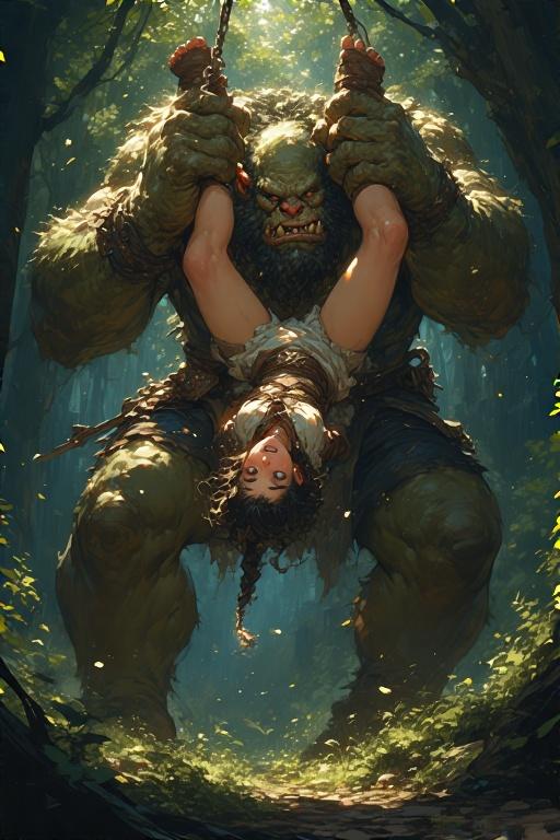 オーガに捕まった | の人気AIイラスト・グラビア