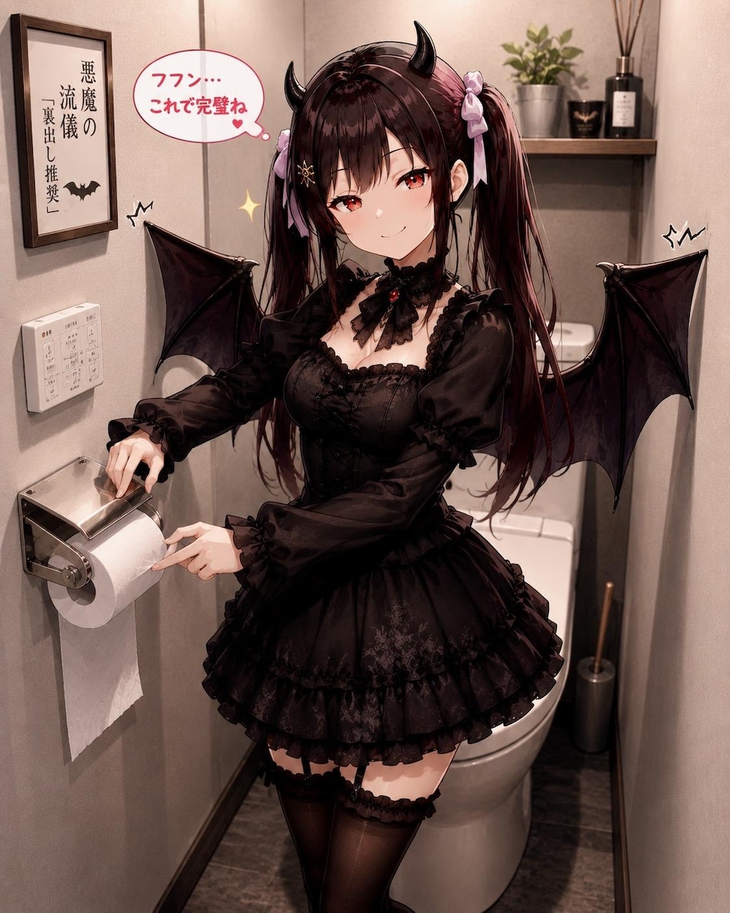 ペーパーを逆向きに取り付ける悪魔