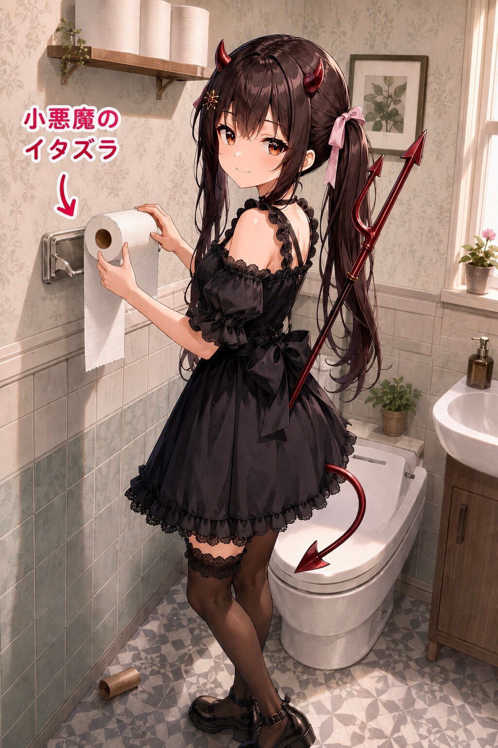 ペーパーを逆向きに取り付ける悪魔