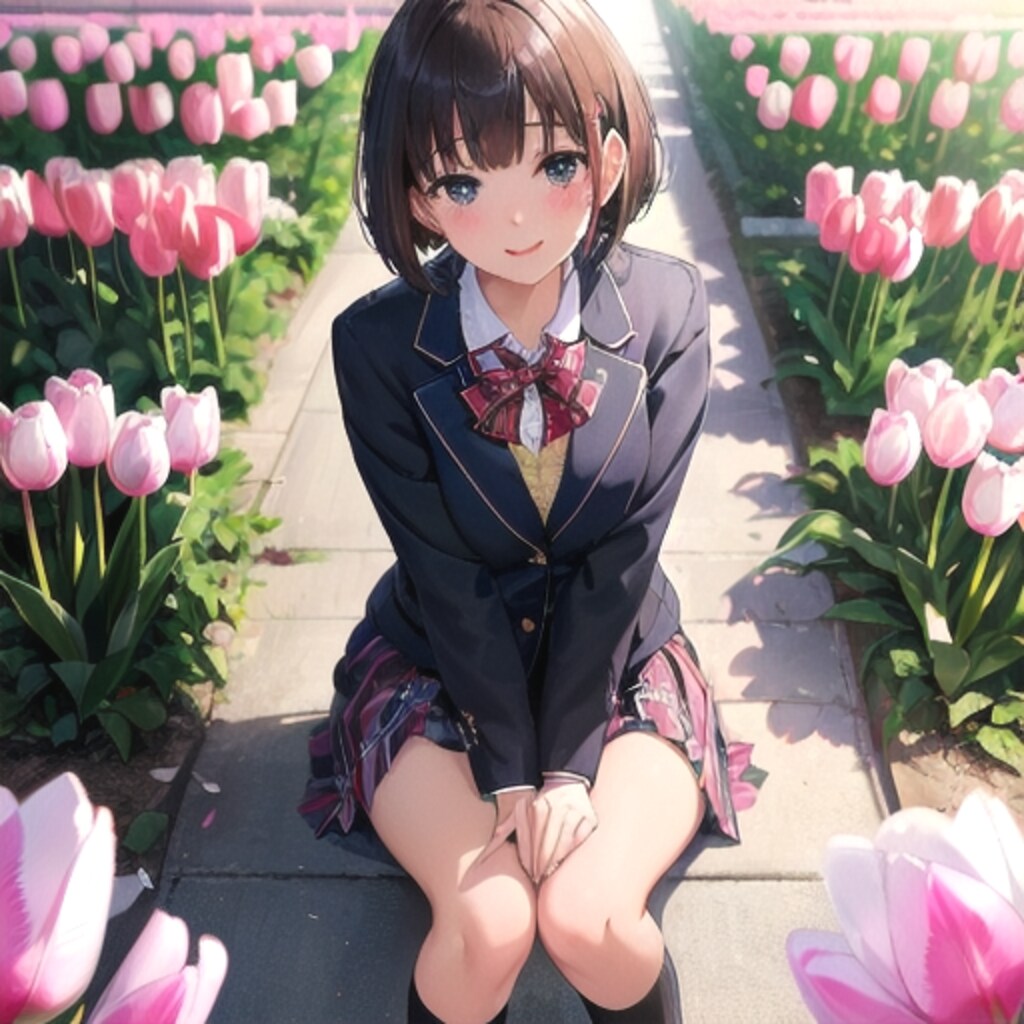 チューリップこんなに咲いたよ♪