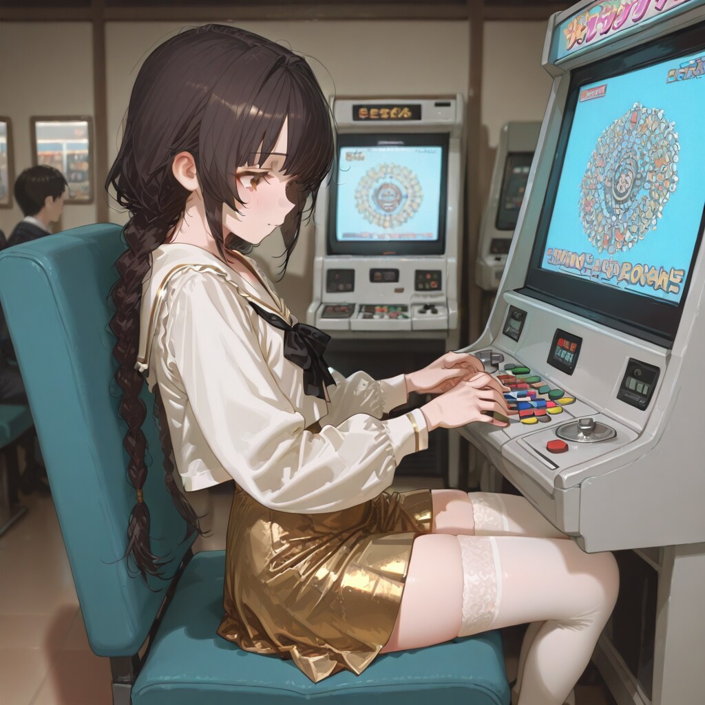 三つ編みちゃんとゲームセンター