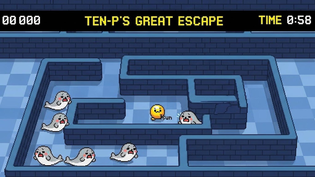 点Pの大脱走　with ジタバタアザラシ