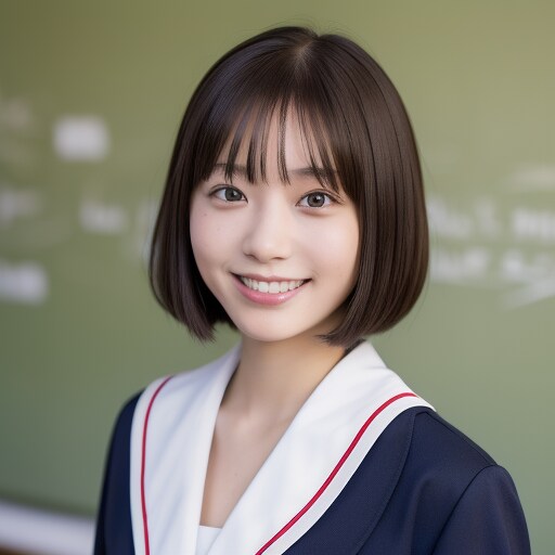 学生スマイル美女