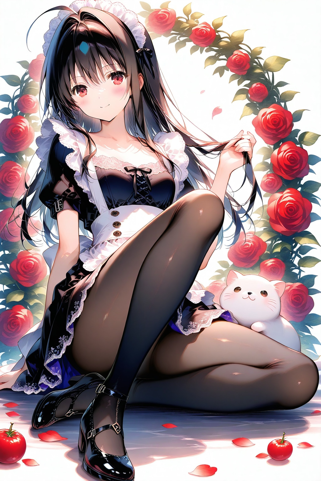 黒髪メイドさん