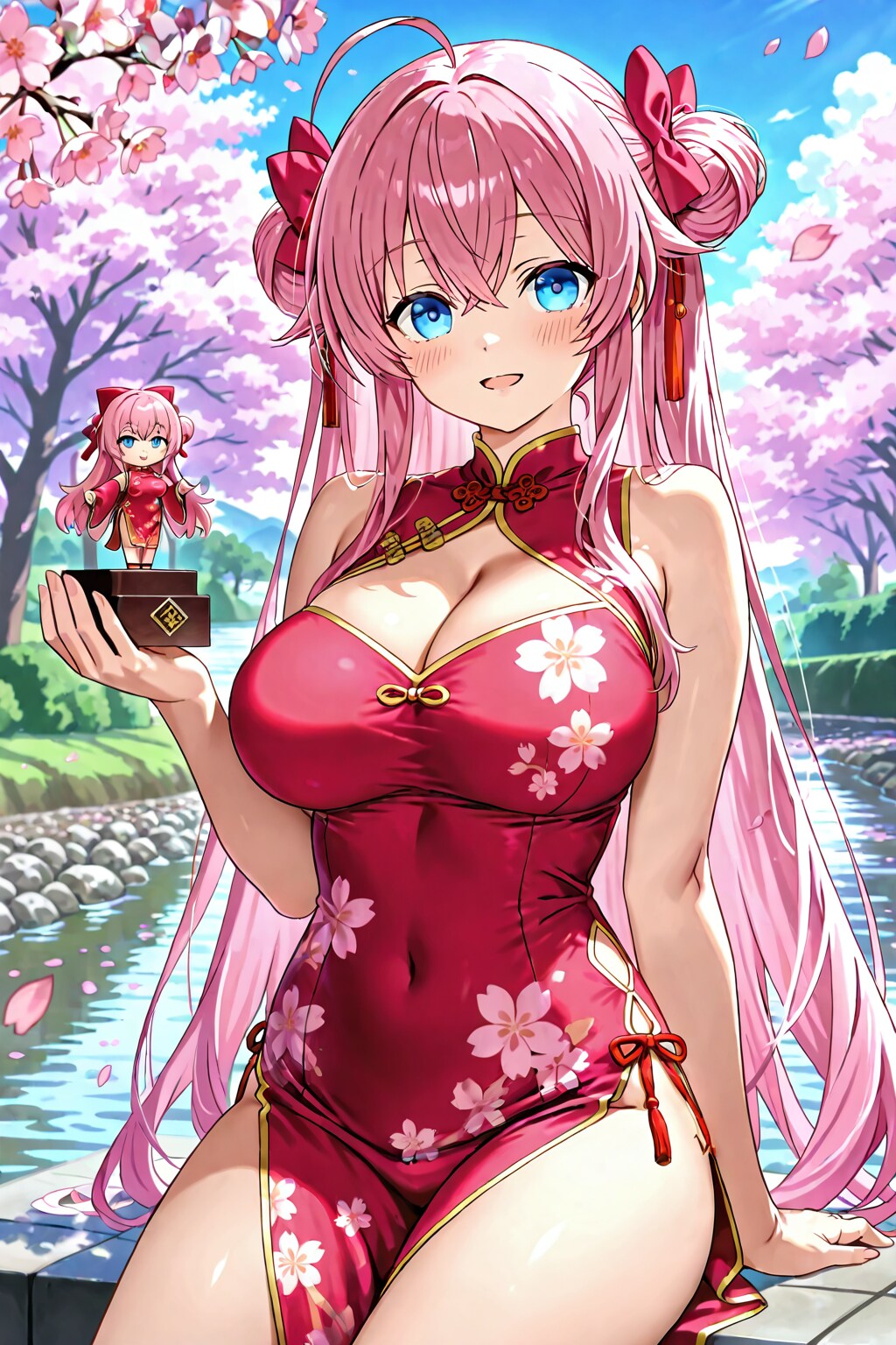 桜チャイナ娘