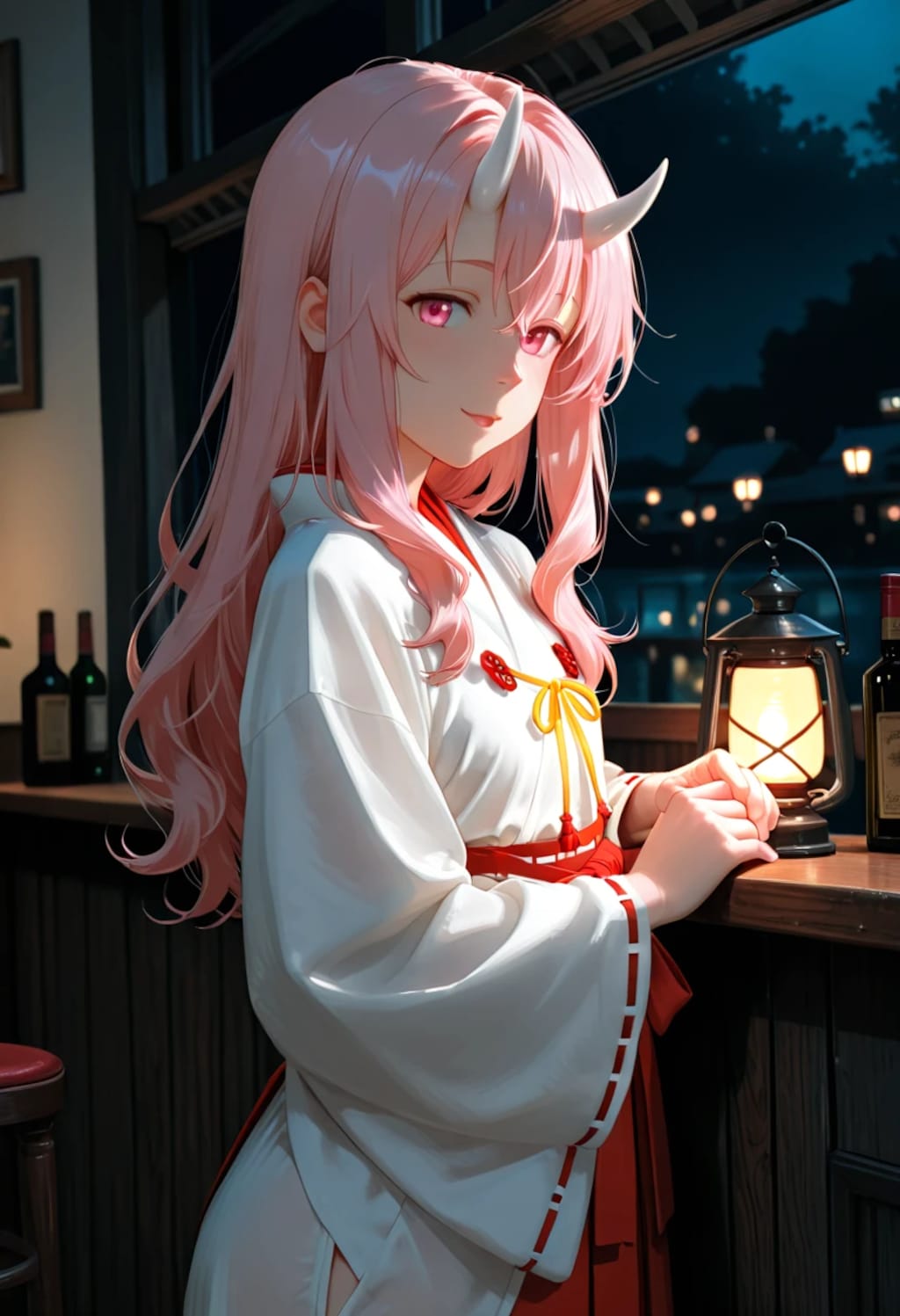 鬼巫女と飲む