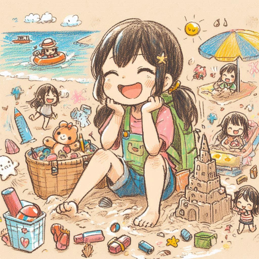 夏休みの絵日記 | の人気AIイラスト・グラビア