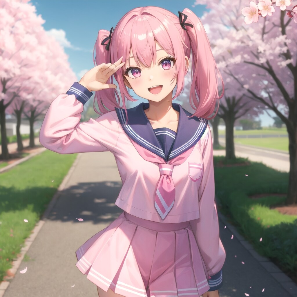 桜ミクさん🌸可愛いポーズ