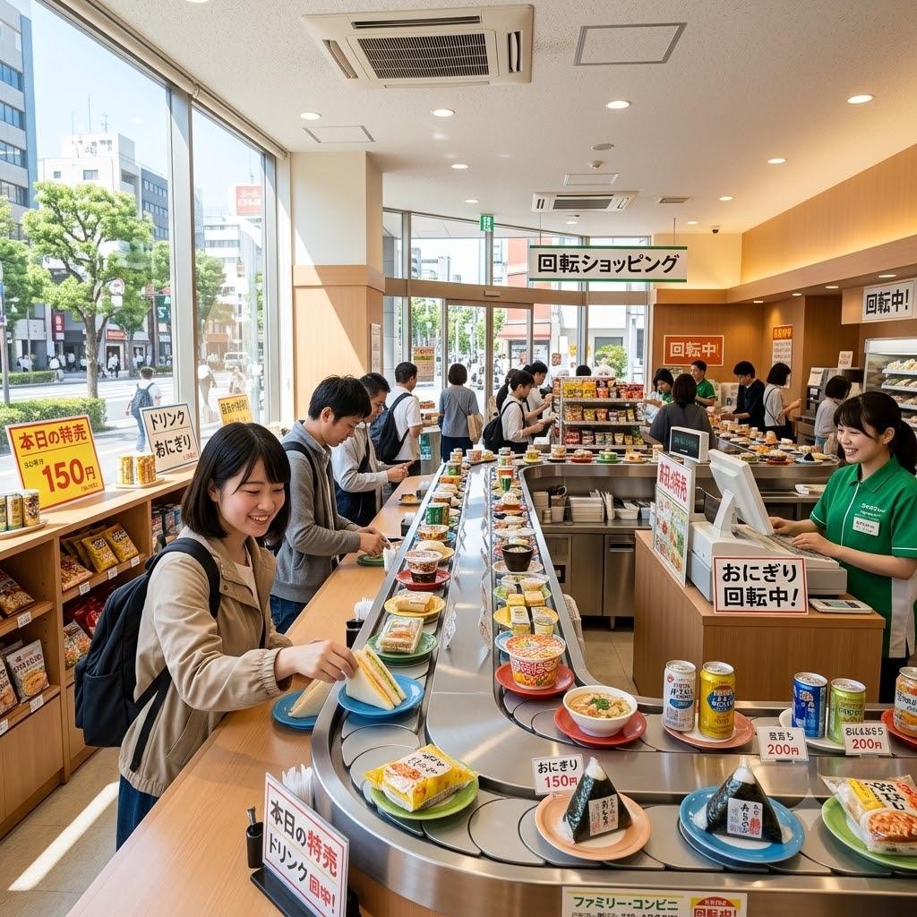 回転寿司っぽいコンビニ