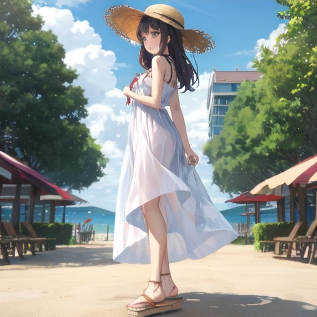 白ワンピース