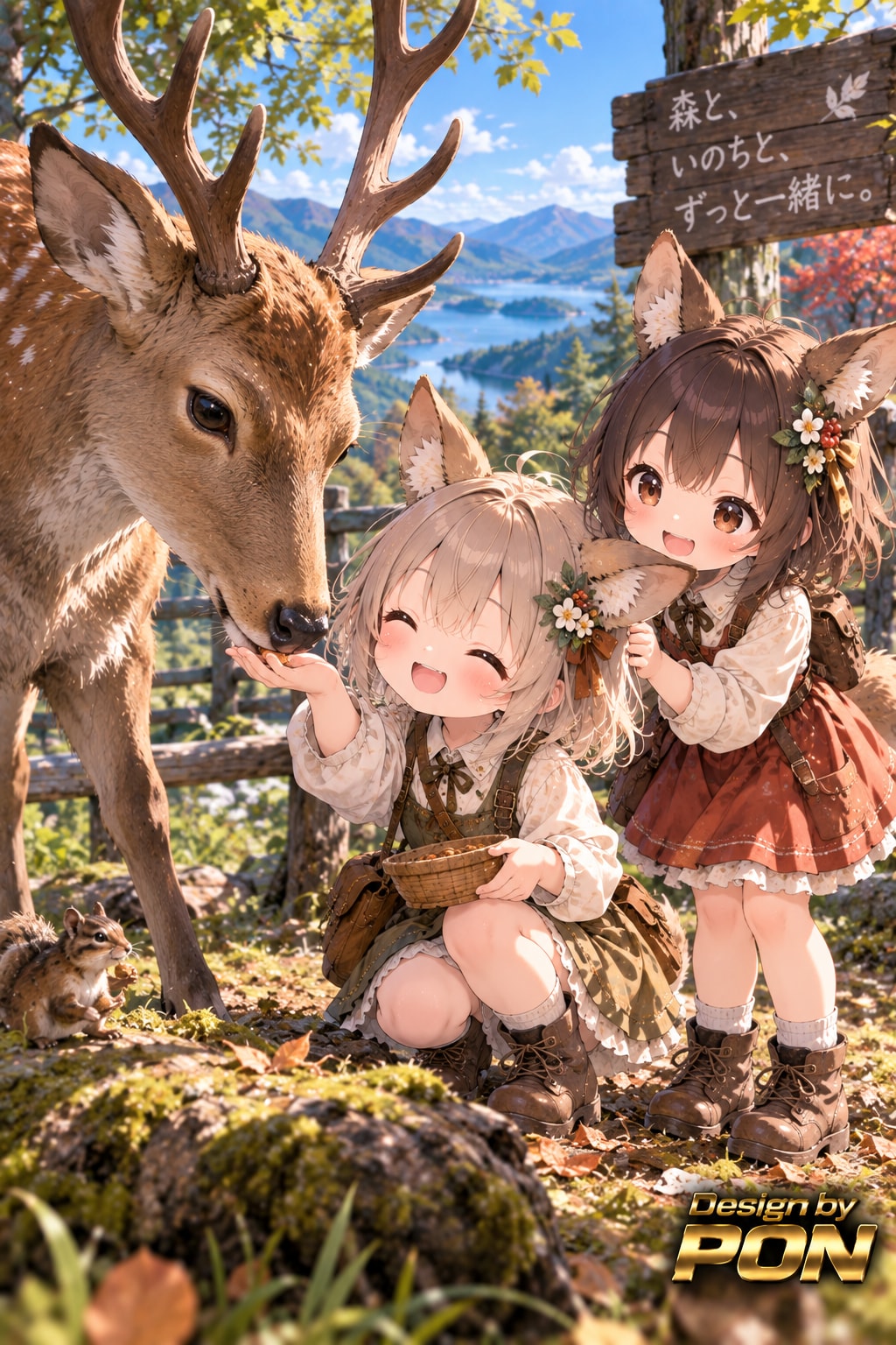 9月22日、シカの日 | の人気AIイラスト・グラビア