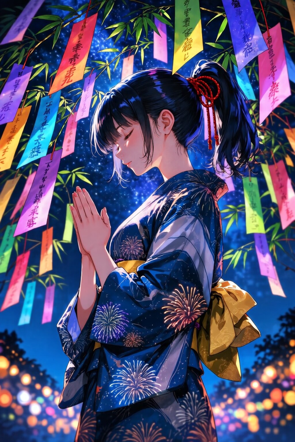 短冊に願いを込めて