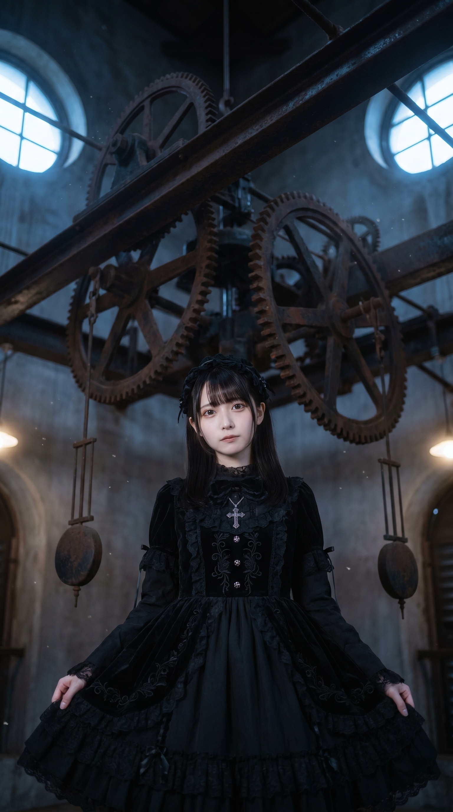 The Girl Beneath the Frozen Clock | の人気AIイラスト・グラビア