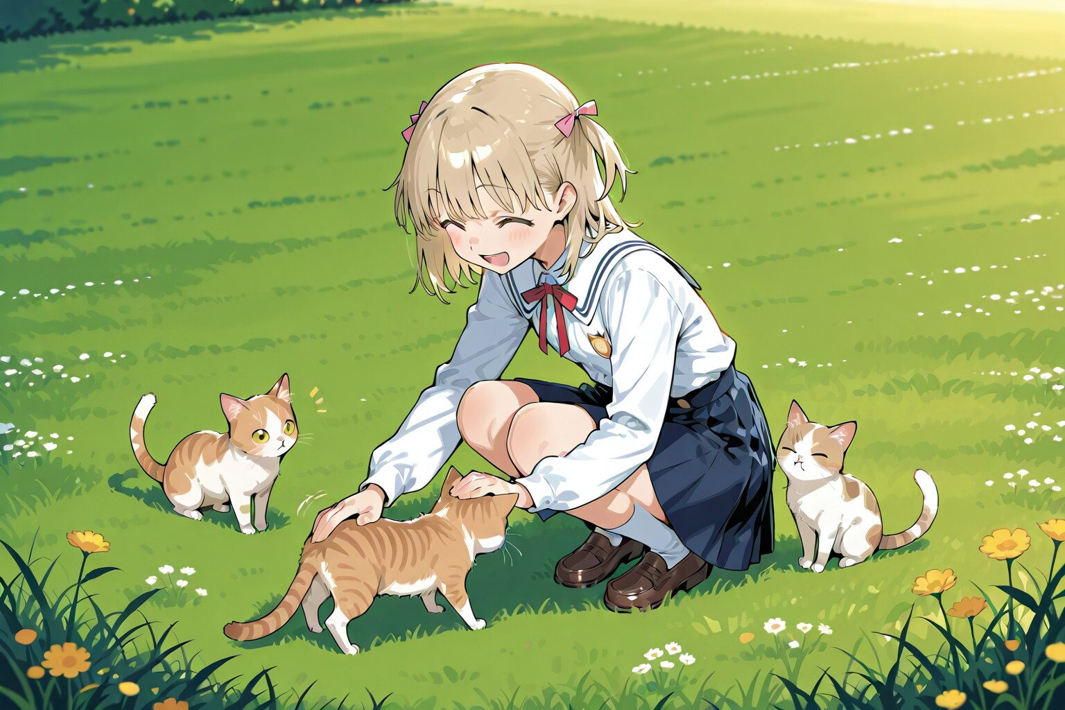 猫と一緒 | の人気AIイラスト・グラビア