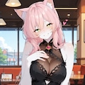 ハンバーガー食べる❓🐱🍔 3枚目