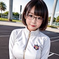 ジャージ眼鏡っ娘0222 4枚目