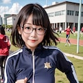 ジャージ眼鏡っ娘0222 5枚目