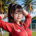 ジャージ眼鏡っ娘0222 3枚目