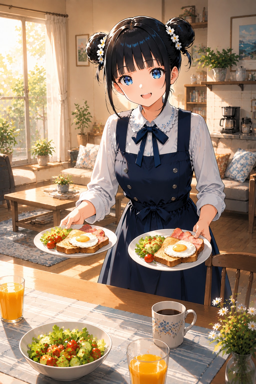 おだんごちゃん🍡✨と朝ごはん🍚✨　7/16