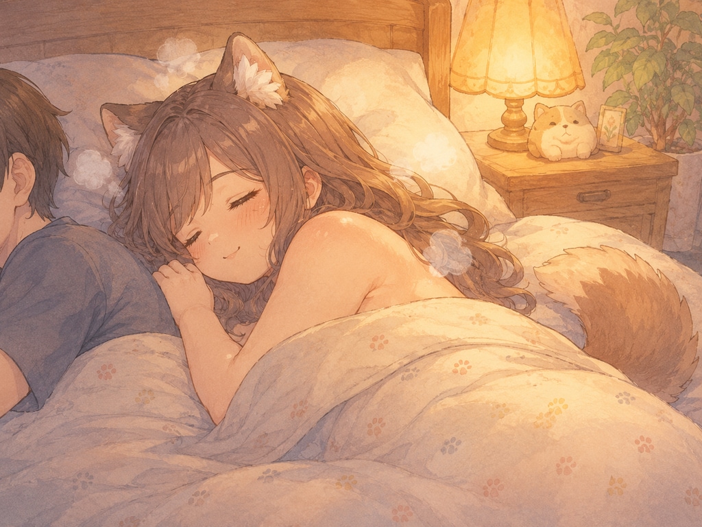 おふろから出るとすぐにねちゃいました