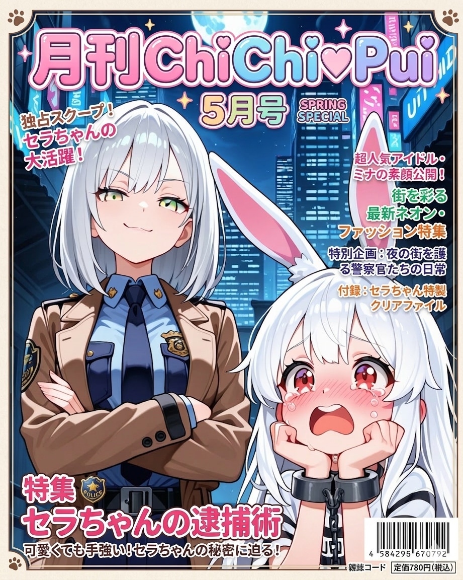セラちゃん「ふざけたうさぎは容赦なく逮捕だっ！！」 | の人気AIイラスト・グラビア