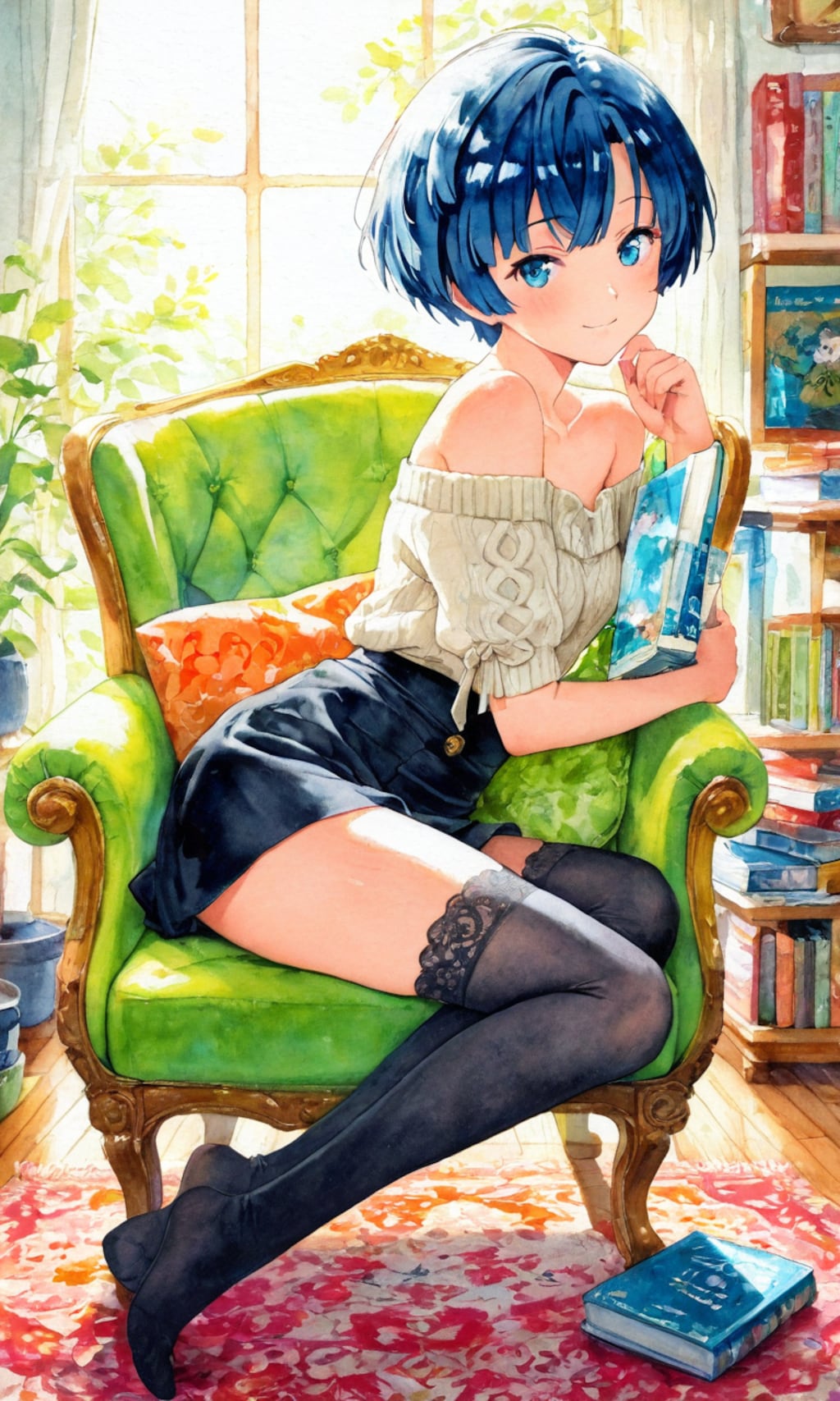 読書中だよ柑菜ちゃん