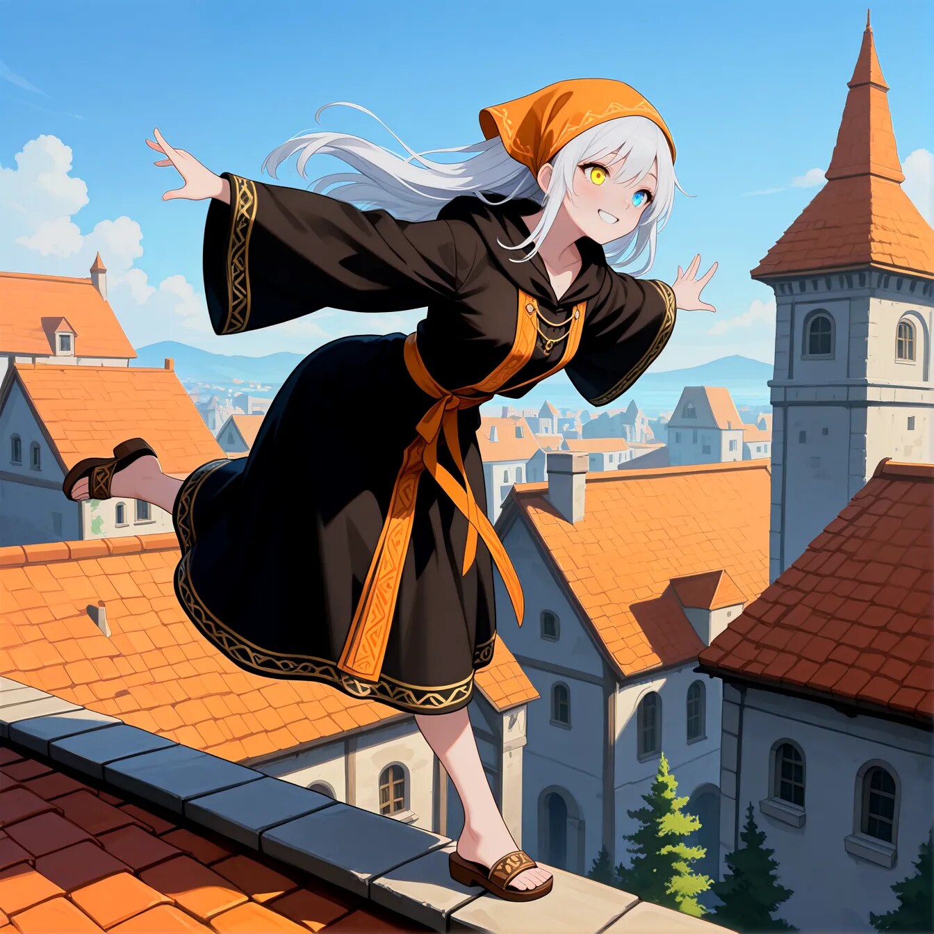 風見鶏のポーズ | の人気AIイラスト・グラビア