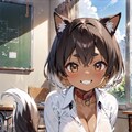 犬娘　白シャツ 4枚目