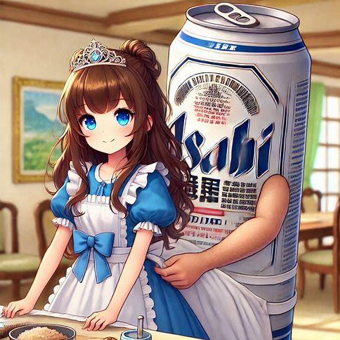 従者のビール缶とお嬢様 | の人気AIイラスト・グラビア