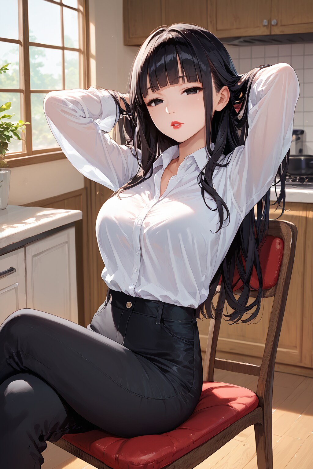 休憩中の執事ちゃん