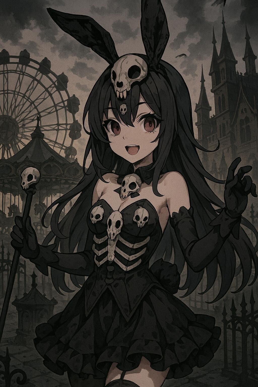 遊園地スタッフデスバニーちゃん