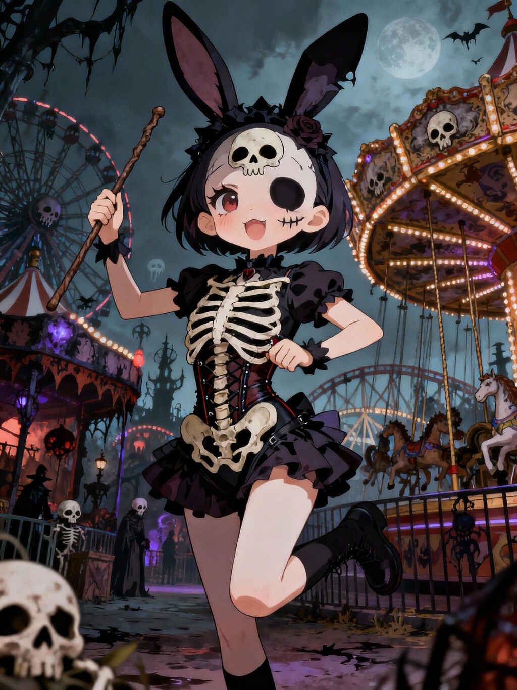 遊園地スタッフデスバニーちゃん