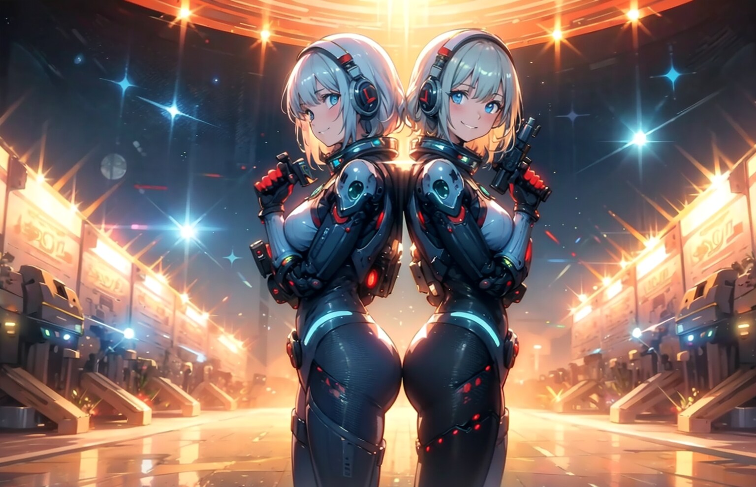 双子かクローンかアンドロイドか。。。 | の人気AIイラスト・グラビア