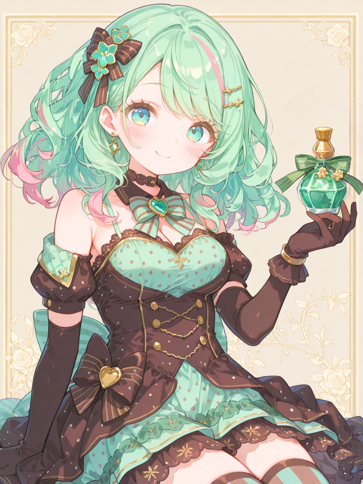 気高く香るチョコミントのフレグランス | の人気AIイラスト・グラビア