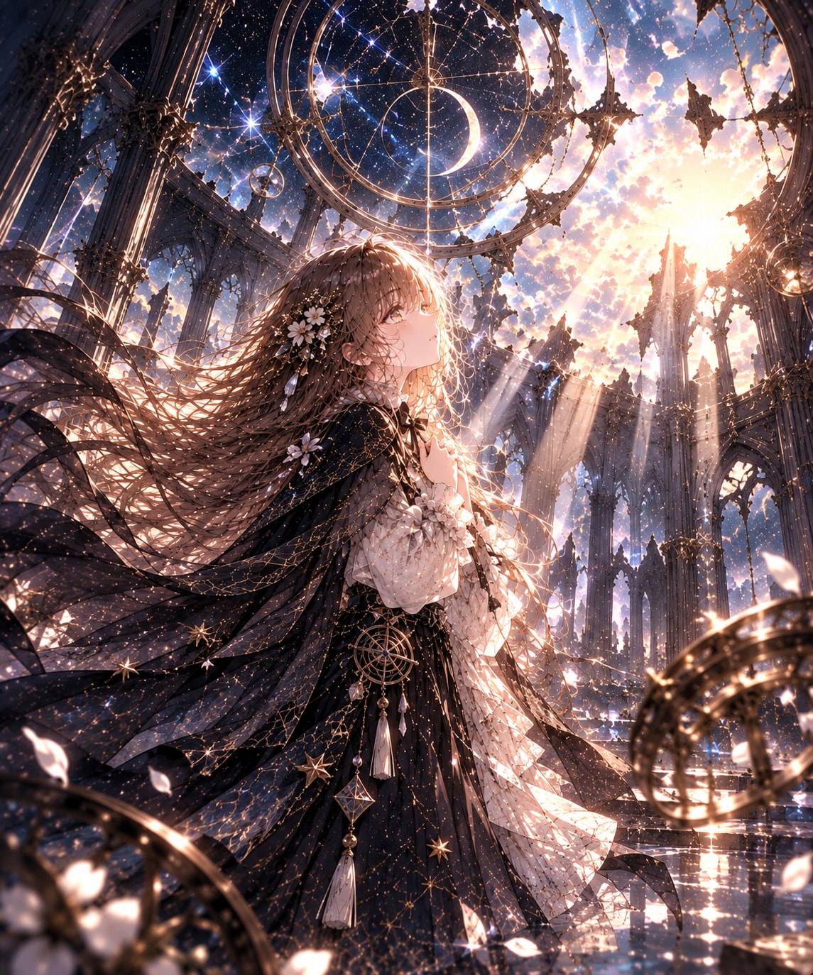 壊れた空に咲く希望 | の人気AIイラスト・グラビア