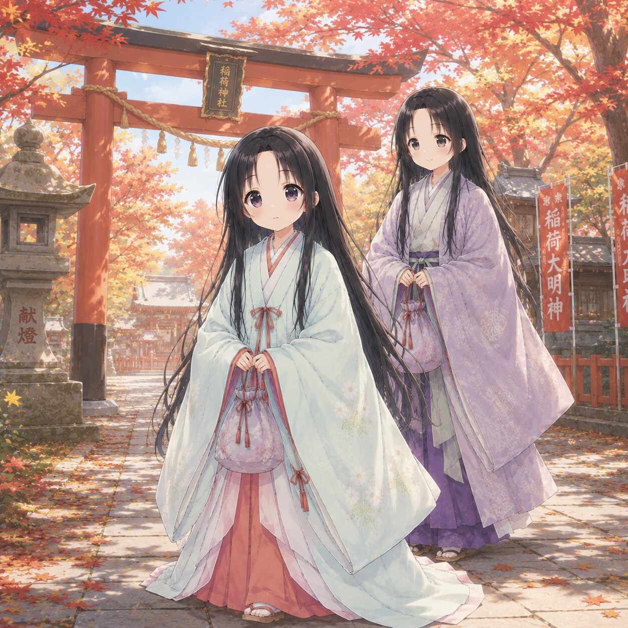 平安貴族幼女 | の人気AIイラスト・グラビア