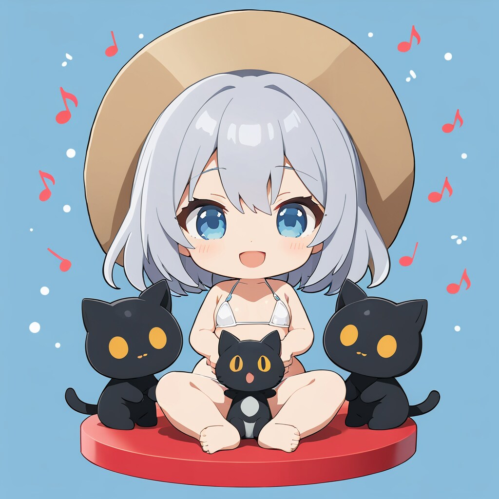 くろねこさんと戯れる