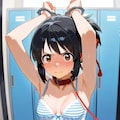 三葉の弱みを握って性処理。悔しがってフェラ。 6枚目