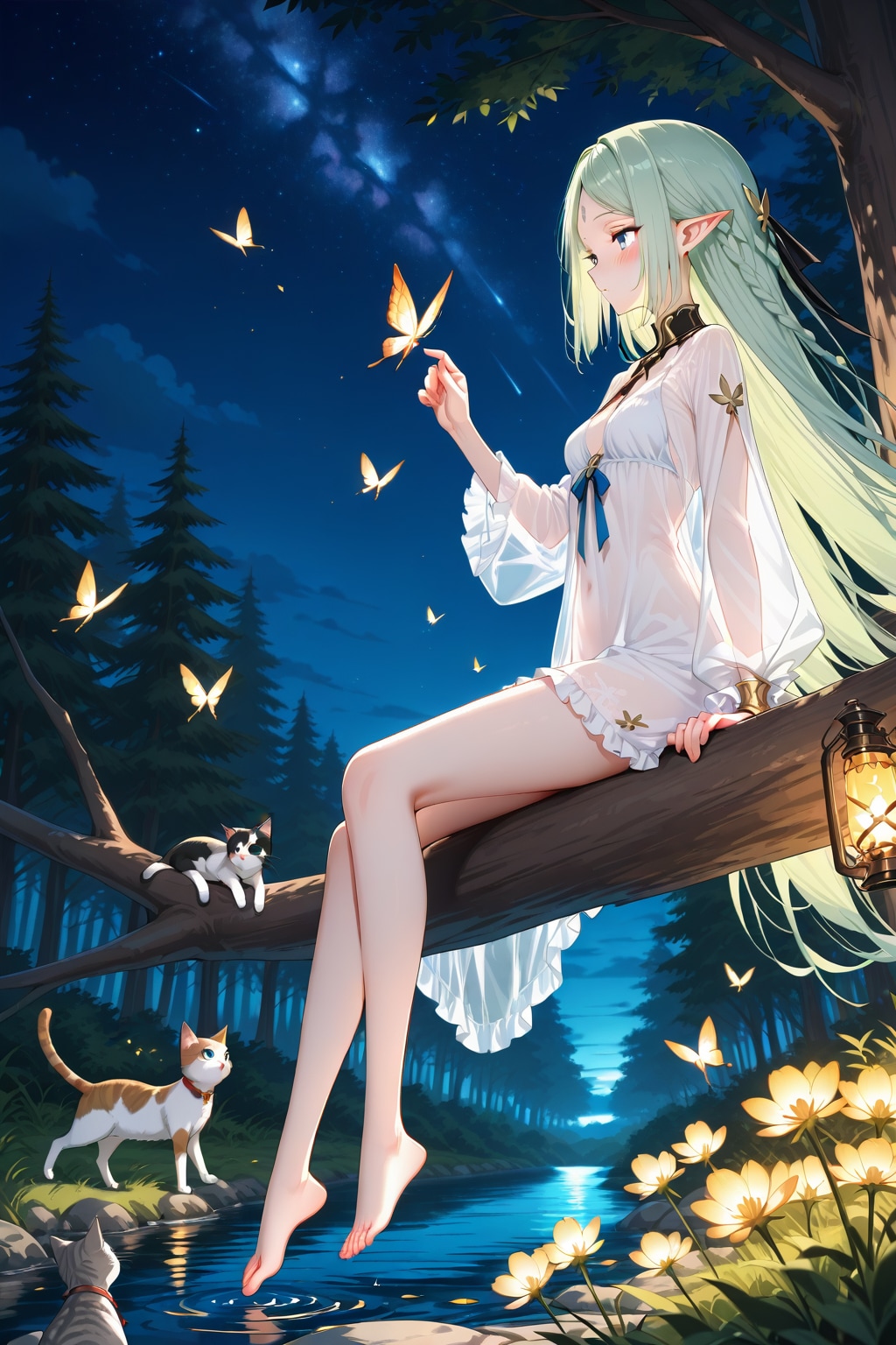 エルフさん【QILIN】久しぶりのモデル比較 | の人気AIイラスト・グラビア