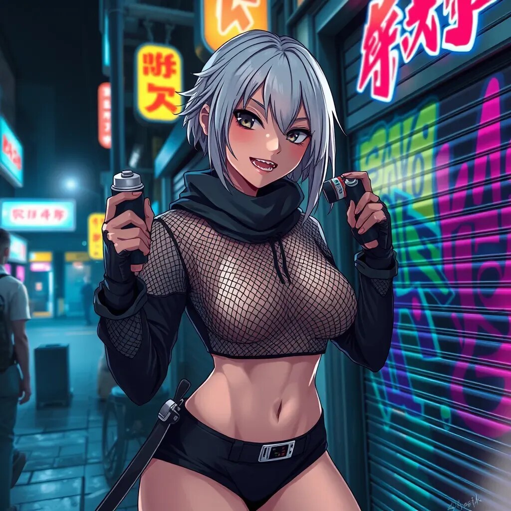 夜のグラフィティ