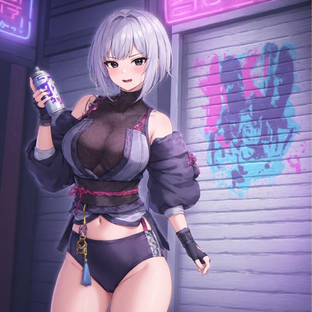 夜のグラフィティ