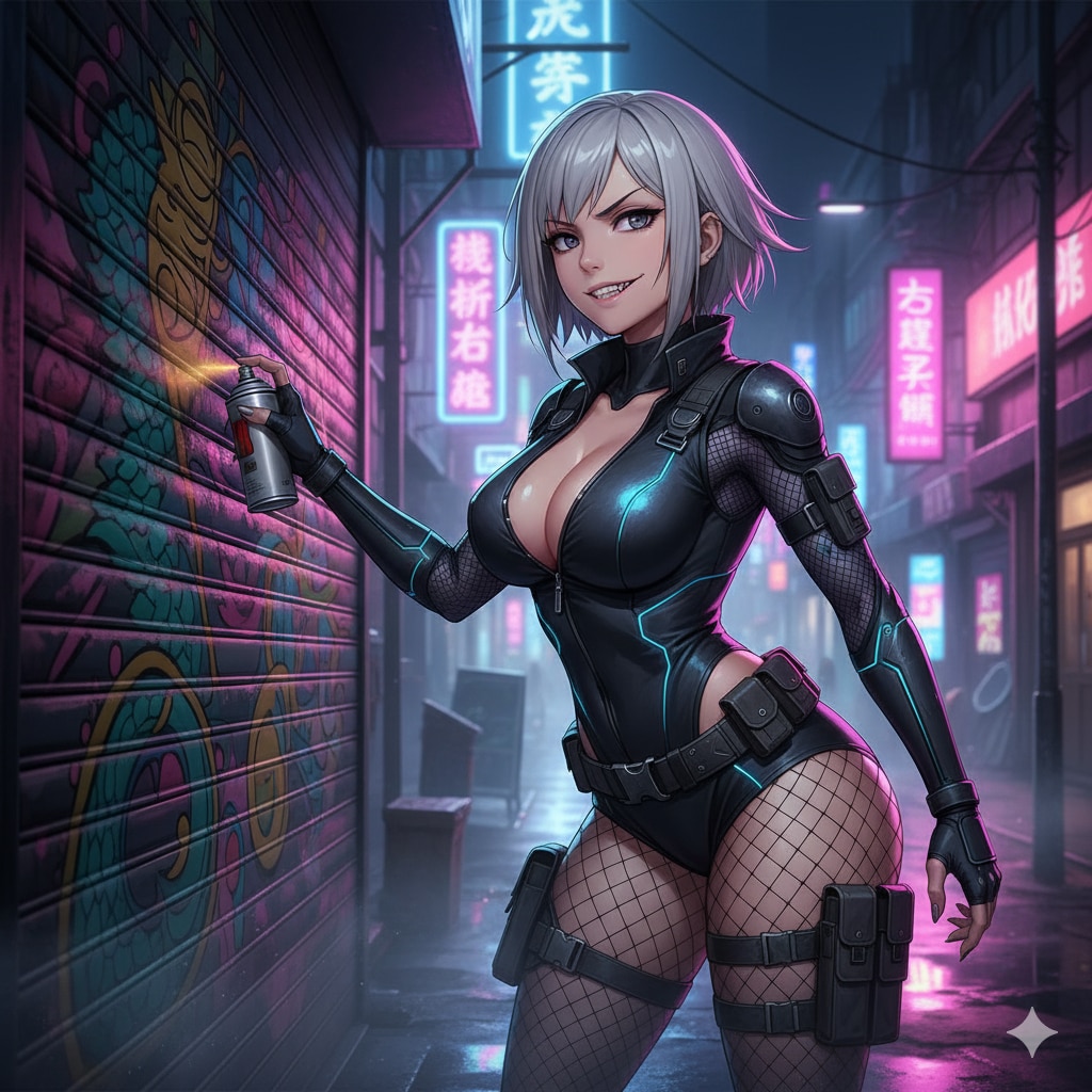 夜のグラフィティ